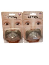 American Retail Products Pacifier Mustache Cowboy Mustache Baby - 2 Paci... - $10.95