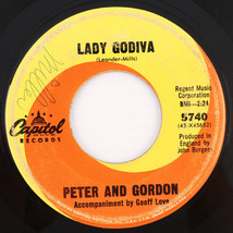 Peter And Gordon – Lady Godiva / Morning&#39;s Calling - 45 rpm Vinyl 7&quot; Single 5740 - £4.53 GBP