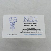 Vintage Roc Industries Talberg NY Business Card Adventures In Fantasy - $16.03
