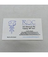 Vintage Roc Industries Talberg NY Business Card Adventures In Fantasy - $16.03