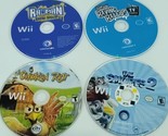 Nintendo Wii Games Lot of 4 Bundle Chicken Riot Raving Rabbids TV Smurfs 2  - $22.76