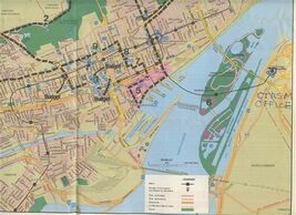 Budget Rent A Car Montreal Map in French 1980 - $17.82
