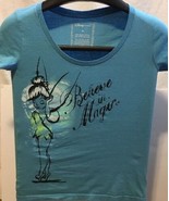 BELIEVE IN MAGIC TINKERBELL Disney Store FAIRIES Blue Graphic T-Shirt XS... - £18.92 GBP