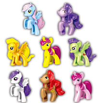 24Pcs My Little Pony Minifigure Sunny Starscout Izzy Moonbow Mini Building Block - $23.89