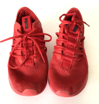 Puma Star Vital Radiate Boys Size 1C Red Shoes Sneakers Running 194613-05 - $11.75