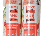 2 Pack Love Beauty And Planet White Peach &amp; Aloe Vera Plant Based Body W... - $29.99