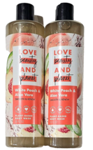 2 Pack Love Beauty And Planet White Peach &amp; Aloe Vera Plant Based Body Wash 20oz - £23.76 GBP