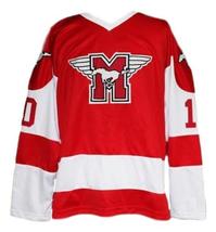 Any Name Number Youngblood Movie Hamilton Mustangs Hockey Jersey Red Any Size image 1
