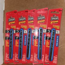 5 Vermont American Xtend 1/4&quot; Drill Bits  (12743)  FS, 5 piece lot, NEW - £8.53 GBP