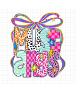 Mustangs Mascot Coquette Bow PNG, Funky Leopard Letters PNG, School Spir... - €2,13 EUR