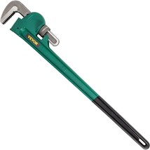 VEVOR 36-Inch Cast Steel Straight Pipe Wrench Ideal for 2&quot; to 3-1/2&quot; Pip... - £44.71 GBP