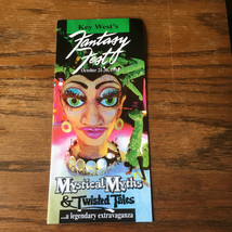 Vintage Key West Florida fantasy fest brochure foldout October 21-30 199... - $375.39 MXN