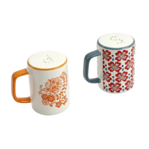 Pioneer Woman Flea Market Floral Handled Range Top Salt &amp; Pepper Shaker ... - $21.99