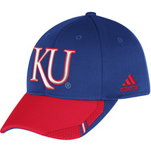  Adidas NCAA College KANSAS JAYWAWKS Football Curved Hat Cap Size L/XL - £19.28 GBP