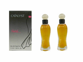 Catalyst by Halston for Women 2 x 0.125 oz / 4 ml EDT Travel size Perfume in Box - £11.82 GBP