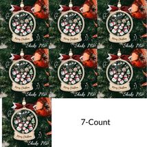 Pet Christmas Tree Ornament Paw Print Glass Hanging Decor for Pet Lover ... - $48.90