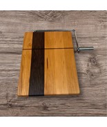 Handcrafted Cheese Slicer Board Cherry Wenge Custom Handmade Kitchen Gift - $1,012.14 MXN