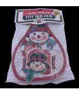 Christmas Potholder Pot Holder Oven Mitt Vintage Memo Magnet NEW NOS 80s... - $403.09 MXN