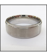 Stainless Steel Stamped High Polished Edged Ring 8mm - $25.28 CAD