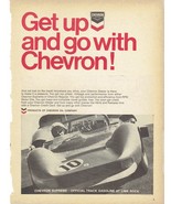 1968 Chevron Print Ad Formula 1 Racing Ad 8.5&quot; x 11&quot; - £15.40 GBP