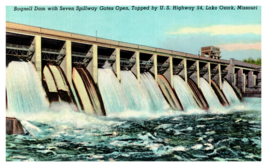 Bagnell Dam Hwy 64 Lake Ozark, Missouri Vintage Postcard - £3.06 GBP