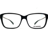 Jil Sander Eyeglasses Frames J4004 A Black Silver Square Full Rim 50-15-140 - $49.49