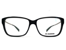 Jil Sander Eyeglasses Frames J4004 A Black Silver Square Full Rim 50-15-140 - £38.75 GBP