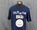 Vintage Graphic T-shirt - Labatt&#39;s Blue Out of the Blue Smiley Face - Me... - £31.32 GBP