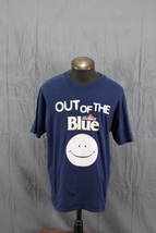 Vintage Graphic T-shirt - Labatt&#39;s Blue Out of the Blue Smiley Face - Me... - £30.81 GBP