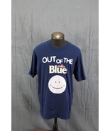 Vintage Graphic T-shirt - Labatt&#39;s Blue Out of the Blue Smiley Face - Me... - £31.17 GBP