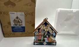 Jim Shore Nativity Scene in Stable 6012026 2022 Ornament Christmas Holy Family - £13.48 GBP