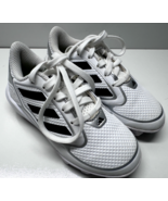 Adidas Girls Boys Toddler Soccer Shoes Cleats White Blue Size 11K - €14,30 EUR