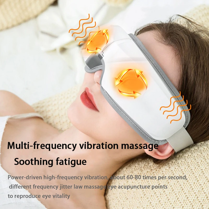 Bluetooth Music Eye Massager Rechargeable Hot Compress Massage Glasses 4D Smart - £29.21 GBP+