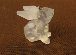 Cut Crystal Glass Effect Plastic Rabbit Hanging Decoration - £7.50 GBP