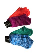 Legwear Essentials Womens Socks, Blue Green Purple Orange, One Size, 4 P... - £5.90 GBP