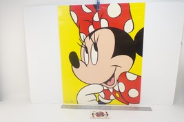 Vintage 90s Minnie Mouse Big Face Walt Disney 16&quot; × 20&quot; - $31.48