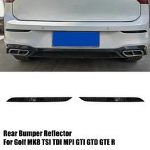 2pcs Rear Bumper Reflector Delete Cover For  VW Golf MK8 MK7.5 MK7 MK6 TSI TDI G - £50.39 GBP