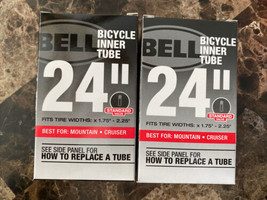 Lot Of 2 Bike Tire Inner Tubes 24 &quot; Univ, Bell , UPC: 035011000695 - £15.08 GBP