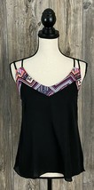 Rue 21 Tank Top Women&#39;s Small Multi-Color Aztec Print V-Neck 100% Polyester - £6.20 GBP