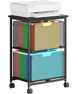 Letter/Legal Rolling File Cabinet Cart,2 Drawers Filing Cabinet, Patent ... - €56,92 EUR