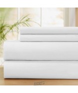Classic 100% Cotton Sheet Set White Full - €28,52 EUR