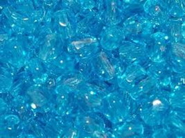 4mm Aqua Transparent Faceted Round Fire Polished Czech Glass Beads 100 P... - £2.34 GBP