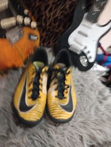NIKE MERCURIALX  BLACK/WHITE/Yellow Football Boots Size 11 EU 46 - $27.90