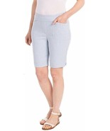 Hilary Radley Women&#39;s Plus Size 3X Light Blue Combo Shorts NWT - £10.58 GBP