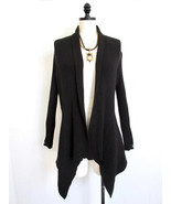 White House Black Market Ribbed Open Cardigan Cover Up Sweater XS Draped... - $27.99