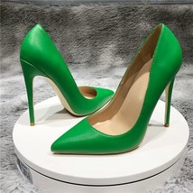 Green new sexy night club party wedding shoes women thin high heels slip on poin - £55.71 GBP
