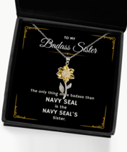 Navy SEAL Sister Necklace Gifts, Birthday Present For Navy SEAL Sister,  - £39.29 GBP