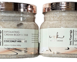 2 Pack MK Manna Kadar Sea Minerals Exfoliating Body Cream Scrub Coconut ... - £19.91 GBP