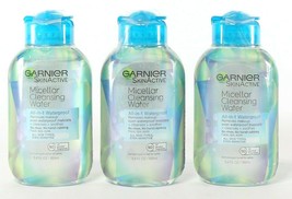 3 Garnier SkinActive Micellar Cleansing Water All-in-1 Waterproof 3.4 fl... - £5.57 GBP