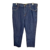 Redhead Mens Jeans Size 40x30 Dark Wash Flannel Lined Pockets  - £21.30 GBP